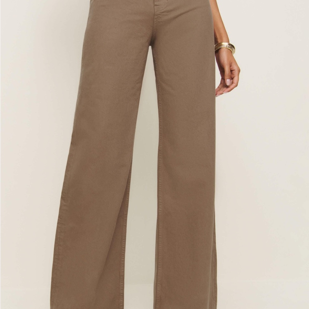 Reformation Brown Flare & Wide Leg Jeans